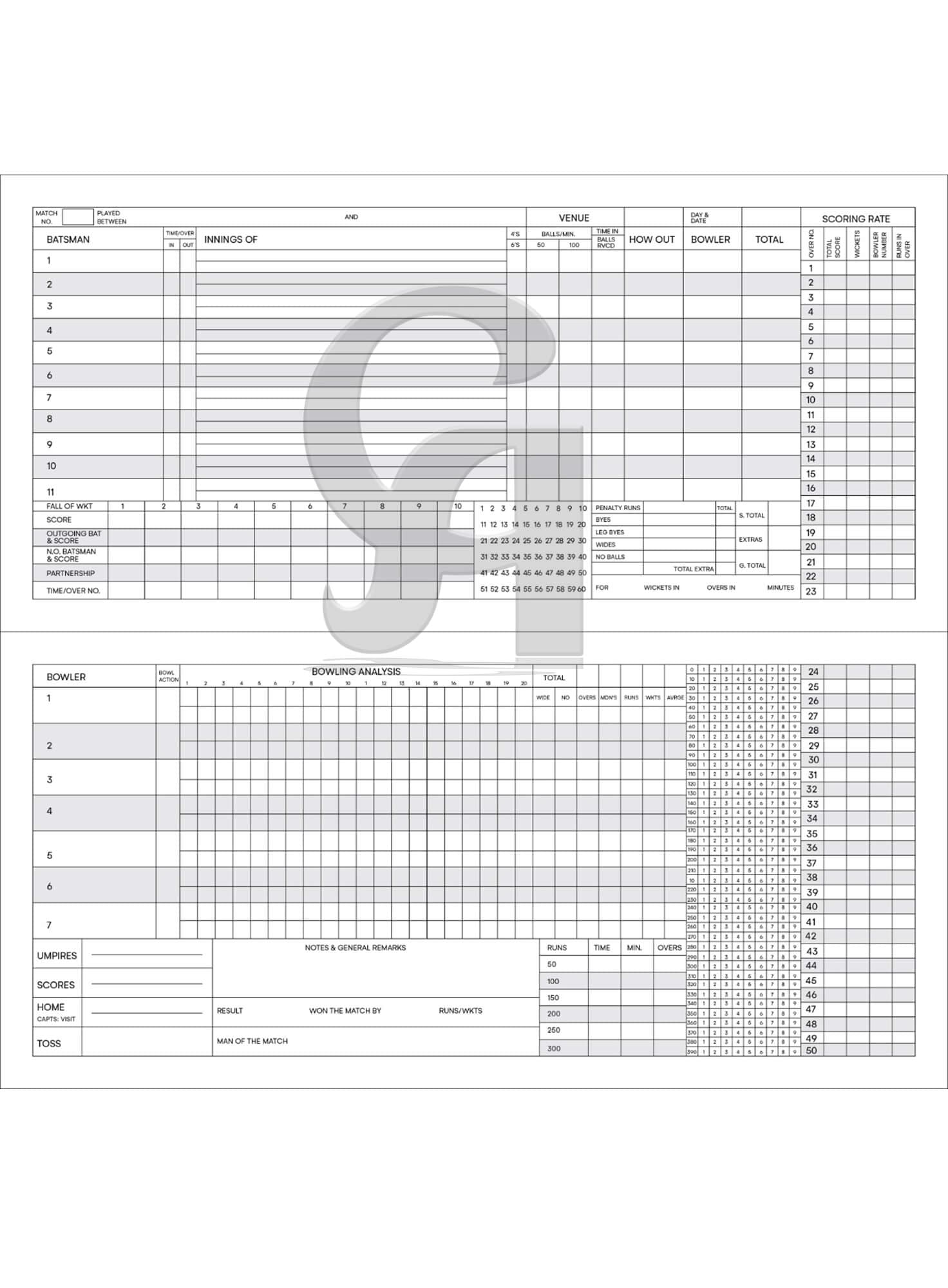 Score-Book (60 Innings) - thumbnail 4