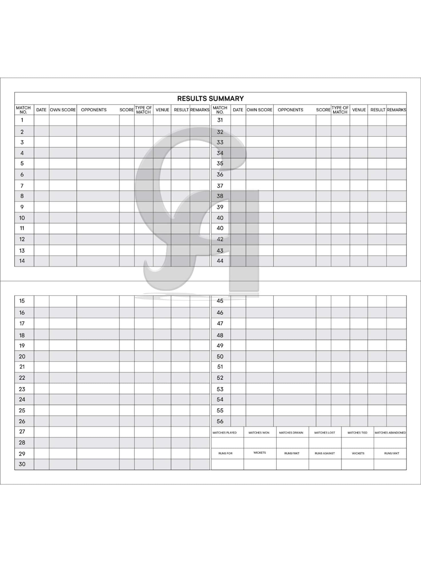 Score-Book (60 Innings) - thumbnail 5